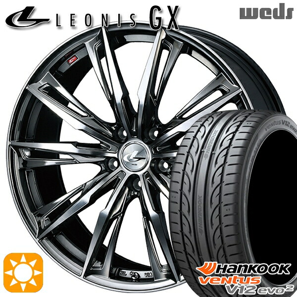 225 45zr19 96y ハンコック Hankook ベンタスv12evo2 K1 ウェッズ Weds タイヤ ホイールセット レオニス 新品サマータイヤホイール ハンコック Hankook ベンタスv12evo2 4本セット Gx19インチ 送料無料 Bmcmc ブラックメタルコート ミラーカット 8 0j Gx19