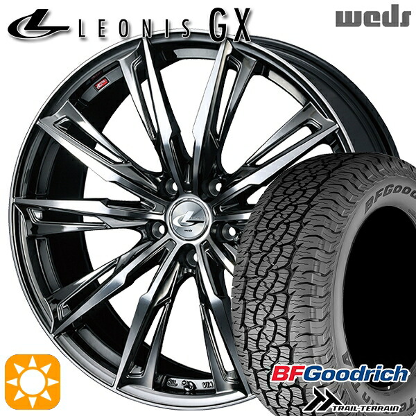 235/60R18 107H XL RBL BFグッドリッチ トレールテレーン Weds レオニス GX BMCMC (ブラックメタルコート/ミラーカット) 18インチ 8.0J 5H114.3 サマータイヤホイールセット|タイヤホイール激安王国