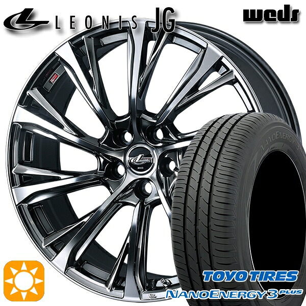 215/45R17 87W トーヨー ナノエナジー3プラス Weds ウェッズ レオニス JG BMCMC 17インチ 7.0J 5H114.3 サマータイヤホイールセット|タイヤホイール激安王国