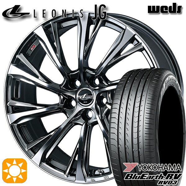 20アルファード 245/40R19 98W XL ヨコハマ ブルーアース RV03 Weds ウェッズ レオニス JG BMCMC 19インチ 8.0J 5H114.3 サマータイヤホイールセット｜タイヤホイール激安王国