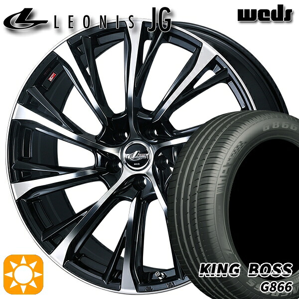 C-HR レガシィB4 225/50R18 99W XL キングボス G866 Weds ウェッズ レオニス JG PBMC 18インチ 7.0J 5H114.3 サマータイヤホイールセット 81,015円