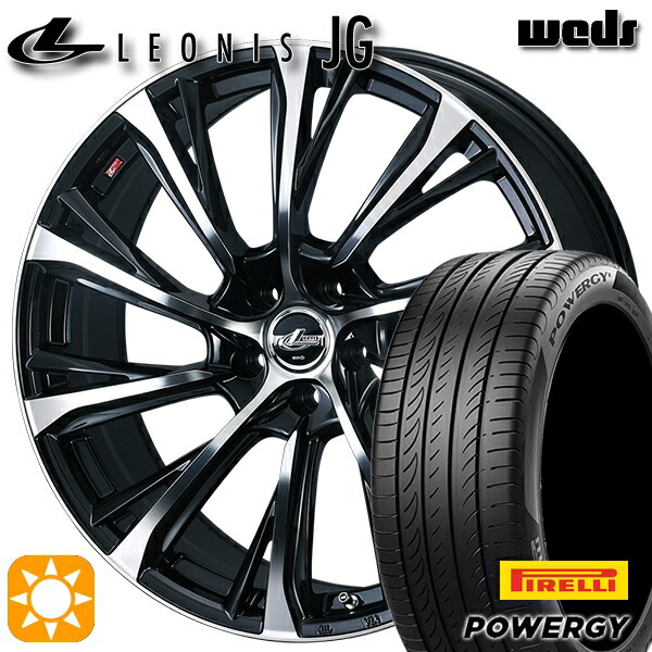クラウン ヴェゼル 225/40R19 93W XL ピレリ パワジー Weds ウェッズ レオニス JG PBMC 19インチ 8.0J 5H114.3 サマータイヤホイールセット