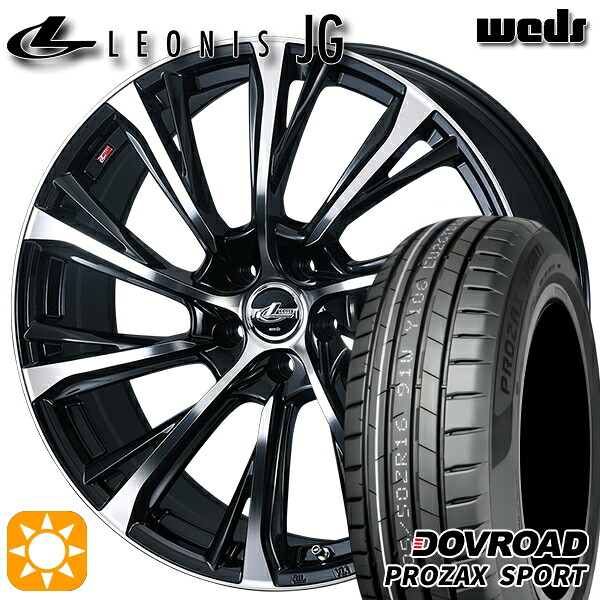 C-HR レガシィB4 225/50R18 99W XL DOVROAD プロザックススポーツ Weds ウェッズ レオニス JG PBMC 18インチ 7.0J 5H114.3 サマータイヤホイールセット|タイヤホイール激安王国