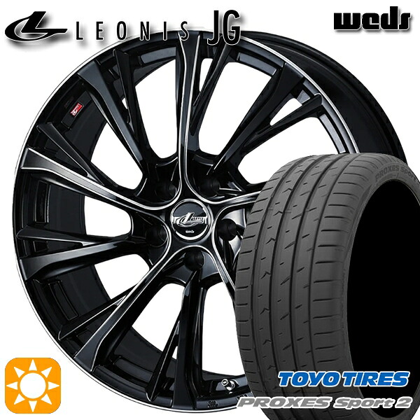 20/30系アルファードヴェルファイア 235/50R18 101Y XL トーヨー プロクセススポーツ2 Weds ウェッズ レオニス JG BK/SC 18インチ 7.0J 5H114.3 サマータイヤホイールセット｜タイヤホイール激安王国