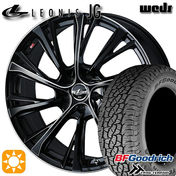 235/60R18 107H XL RBL BFグッドリッチ トレールテレーン Weds ウェッズ レオニス JG BK/SC 18インチ 7.0J 5H114.3 サマータイヤホイールセット