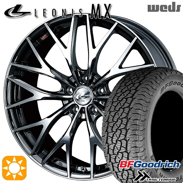 235/60R18 107H XL RBL BFグッドリッチ トレールテレーン Weds レオニス MX BMCMC (ブラックメタルコート ミラーカット) 18インチ 8.0J 5H114.3 サマータイヤホイールセット|タイヤホイール激安王国