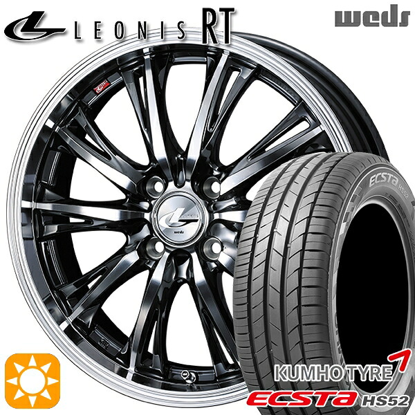195/50R16 88V XL クムホ エクスタ HS52 Weds レオニス RT BMCMC 16インチ 6.0J 4H100 サマータイヤホイールセット|タイヤホイール激安王国