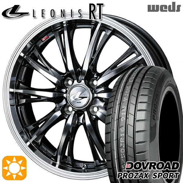 4/20ﾎﾟｲﾝﾄ10倍★205/45R17 88W XL DOVROAD プロザックススポーツ Weds レオニス RT BMCMC 17インチ 6.5J 4H100 サマータイヤホイールセット