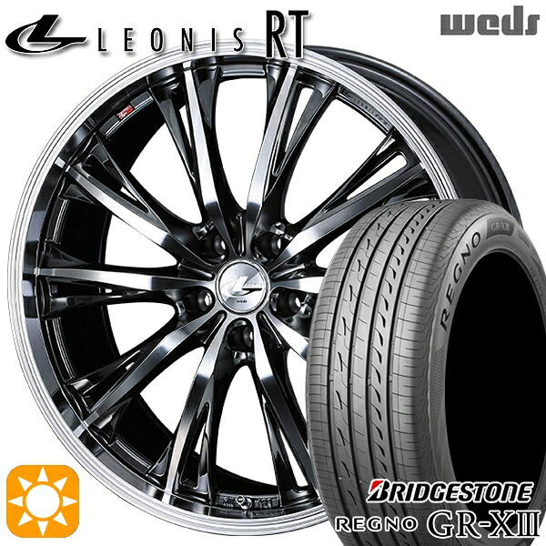 ウィッシュ カローラスポーツ 205/50R17 89V ブリヂストン レグノ GRX3 Weds レオニス RT BMCMC 17インチ 7.0J 5H100 サマータイヤホイールセット|タイヤホイール激安王国