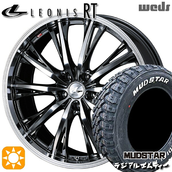 215/70R16 100T マッドスター ラジアル M/T ホワイトレター Weds レオニス RT BMCMC 16インチ 6.5J 5H114.3 サマータイヤホイールセット|タイヤホイール激安王国