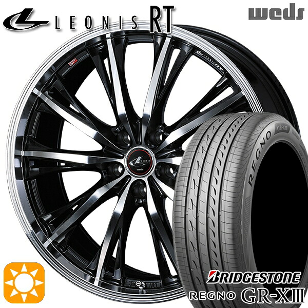 ハリアー アウトランダー 245/45R19 102W XL ブリヂストン レグノ GRX3 Weds レオニス RT PBMC 19インチ 7.5J 5H114.3 サマータイヤホイールセット 174,100円