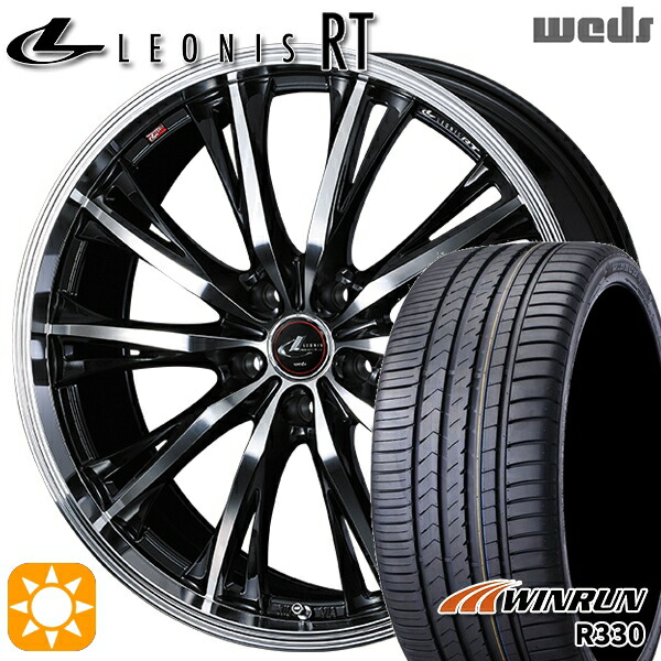 225/50R17 98W XL ウィンラン R330 Weds レオニス RT PBMC 17インチ 7.0J 5H114.3 サマータイヤホイールセット