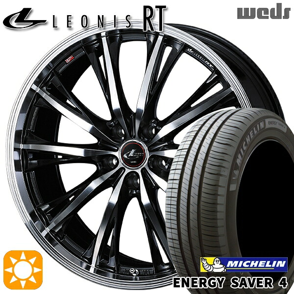 205/55R16 94V XL ミシュラン エナジーセイバー4 Weds レオニス RT PBMC 16インチ 6.5J 5H114.3 サマータイヤホイールセット