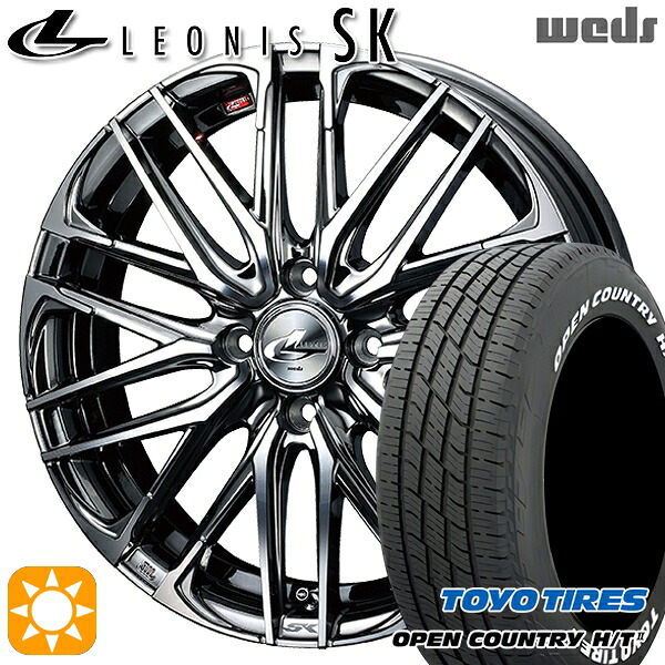 ライズ ロッキー 215/70R16 100H トーヨー オープンカントリー H/T2 WL Weds レオニス SK BMCMC (ブラックメタルコート ミラーカット) 16インチ 6.0J 4H100 サマータイヤホイールセット