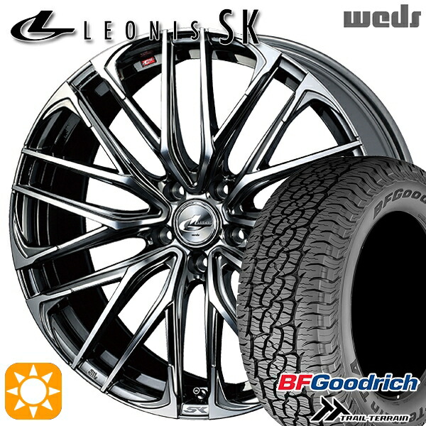 235/60R18 107H XL RBL BFグッドリッチ トレールテレーン Weds レオニス SK BMCMC (ブラックメタルコート ミラーカット) 18インチ 8.0J 5H114.3 サマータイヤホイールセット|タイヤホイール激安王国