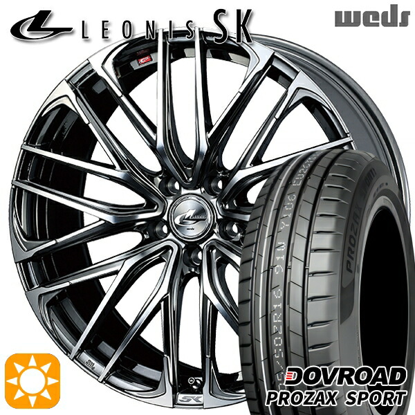 20/30系アルファード ヴェルファイア 235/50R18 101W XL DOVROAD プロザックススポーツ Weds レオニス SK BMCMC (ブラックメタルコート ミラーカット) 18インチ 8.0J 5H114.3 サマータイヤホイールセット｜タイヤホイール激安王国 95,590円