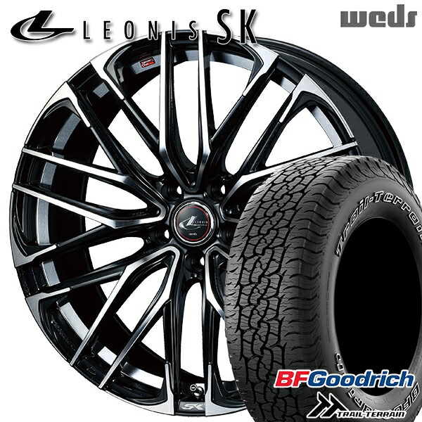 4/20ﾎﾟｲﾝﾄ10倍★245/65R17 111T ORWL BFグッドリッチ トレールテレーン Weds レオニス SK PBMC (パールブラック ミラーカット) 17インチ 7.0J 5H114.3 サマータイヤホイールセット 121,900円