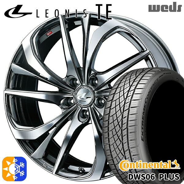 245/35R20 95Y XL コンチネンタル DWS06+ Weds レオニス TE BMCMC (ブラックメタルコート/ミラーカット) 20インチ 8.5J 5H114.3 オールシーズンタイヤホイールセット|タイヤホイール激安王国