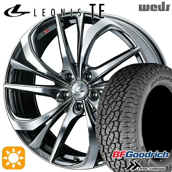 235/60R18 107H XL RBL BFグッドリッチ トレールテレーン Weds レオニス TE BMCMC (ブラックメタルコート/ミラーカット) 18インチ 8.0J 5H114.3 サマータイヤホイールセット｜タイヤホイール激安王国 143,300円