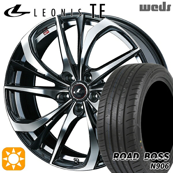 245/40R20 99W XL ロードボス N906 Weds レオニス TE PBMC (パールブラック ミラーカット) 20インチ 8.5J 5H114.3 サマータイヤホイールセット｜タイヤホイール激安王国