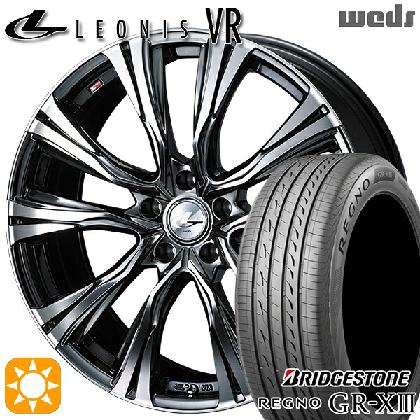 ウィッシュ カローラスポーツ 205/50R17 89V ブリヂストン レグノ GRX3 Weds レオニス VR BMCMC 17インチ 7.0J 5H100 サマータイヤホイールセット|タイヤホイール激安王国