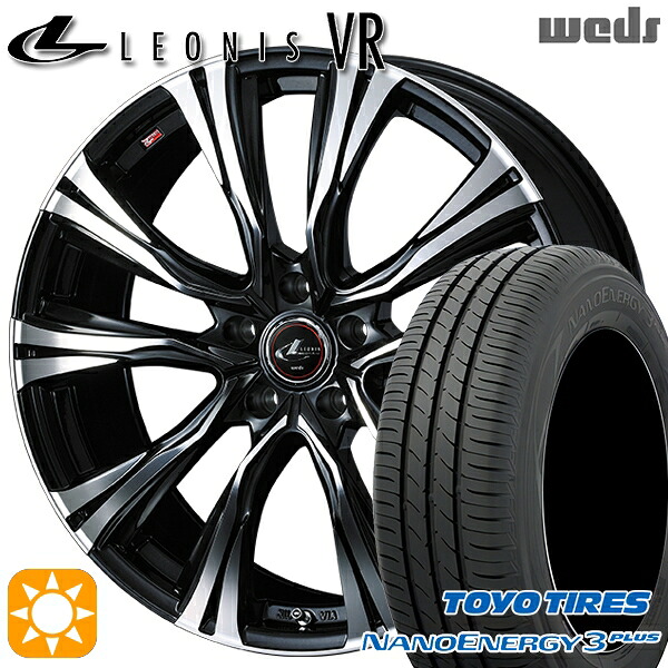 215/45R17 87W トーヨー ナノエナジー3プラス Weds レオニス VR PBMC 17インチ 7.0J 5H114.3 サマータイヤホイールセット
