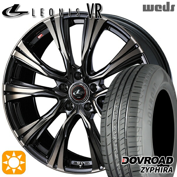 4/20ﾎﾟｲﾝﾄ10倍★215/65R16 98H DOVROAD ザイファイラ Weds レオニス VR PBMC/TI 16インチ 6.5J 5H114.3 サマータイヤホイールセット
