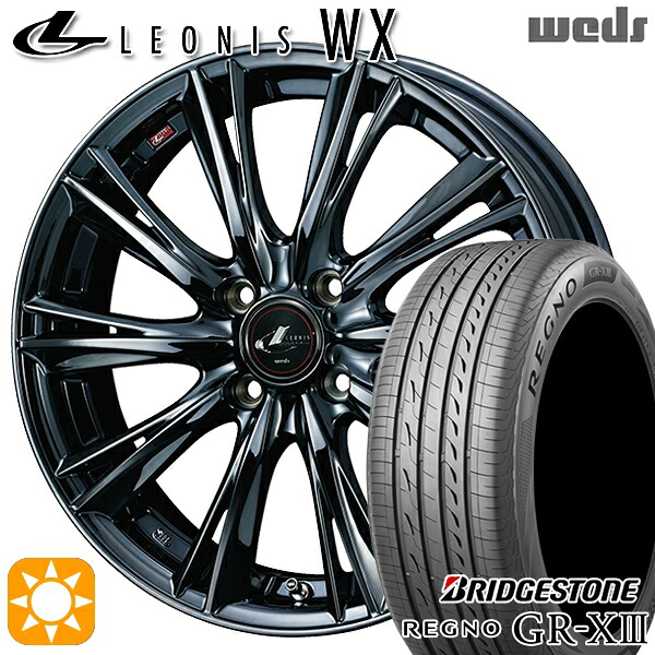 ライズ ロッキー 205/60R16 92V ブリヂストン レグノ GRX3 Weds レオニス WX BMC1(ブラックメタルコート ワン) 16インチ 6.0J 4H100 サマータイヤホイールセット|タイヤホイール激安王国