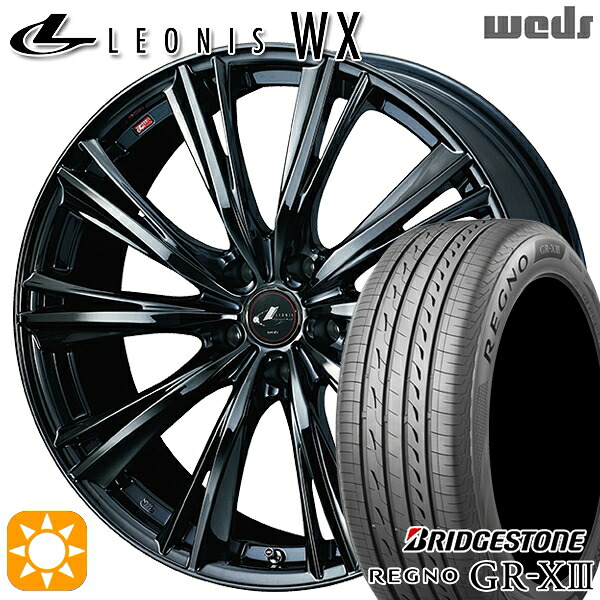 C-HR カローラクロス 225/45R19 96W XL ブリヂストン レグノ GRX3 Weds レオニス WX BMC1（ブラックメタルコート ワン） 19インチ 8.0J 5H114.3 サマータイヤホイールセット 174,750円