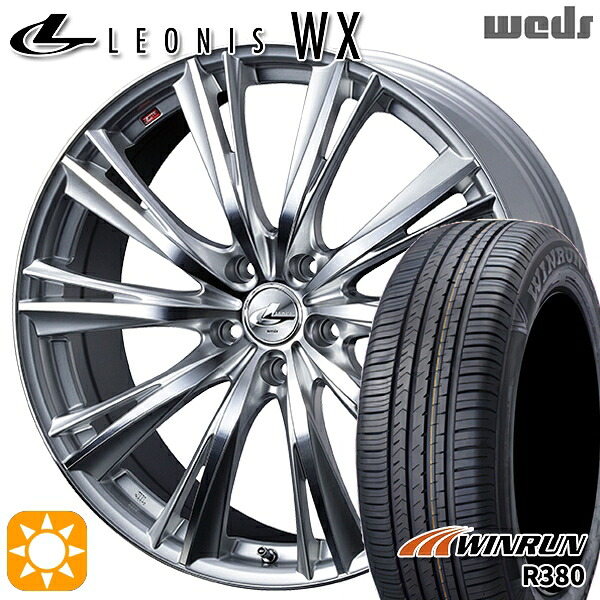 ヤリスクロス 205/65R16 95H ウィンラン R380 Weds レオニス WX HSMC (ハイパーシルバー ミラーカット) 16インチ 6.5J 5H114.3 サマータイヤホイールセット 65,505円