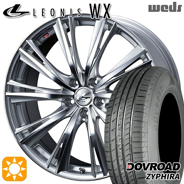 エルグランド クロスロード 215/65R16 98H DOVROAD ザイファイラ Weds レオニス WX HSMC (ハイパーシルバー ミラーカット) 16インチ 6.5J 5H114.3 サマータイヤホイールセット｜タイヤホイール激安王国 65,120円