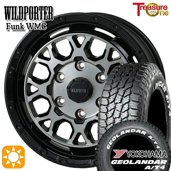 215/65R16C 109/107S ヨコハマ ジオランダー A/T4 ホワイトレター トレジャーワン ワイルドポーター ファンク WMC BP/BC 16インチ 6.5J 6H139.7 サマータイヤホイールセット|タイヤホイール激安王国