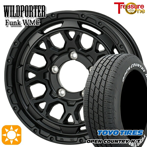 4/20ﾎﾟｲﾝﾄ10倍★ジムニーシエラ 215/70R16 100H トーヨー オープンカントリー H/T2 WL トレジャーワン ワイルドポーター ファンク WMC MBK 16インチ 6.0J 5H139.7 サマータイヤホイールセット