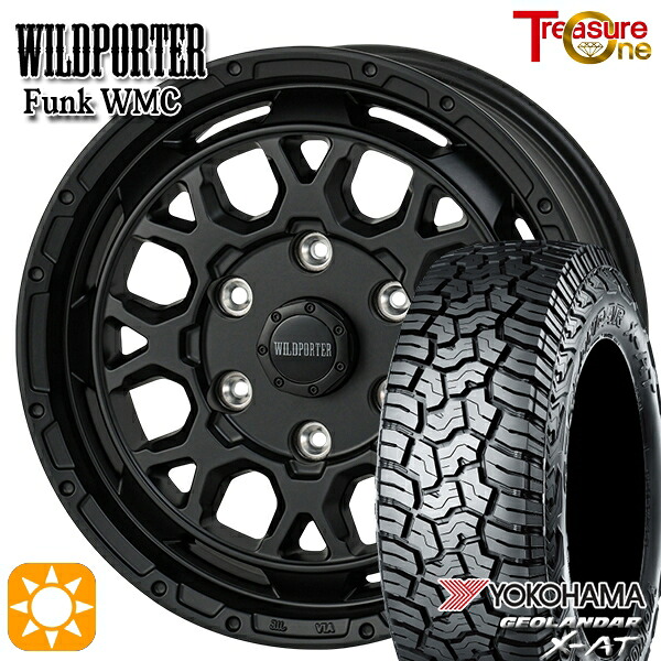 200系ハイエース 215/70R16 100/97Q ヨコハマ ジオランダー X-AT G016 トレジャーワン ワイルドポーター ファンク WMC MBK 16インチ 6.5J 6H139.7 サマータイヤホイールセット