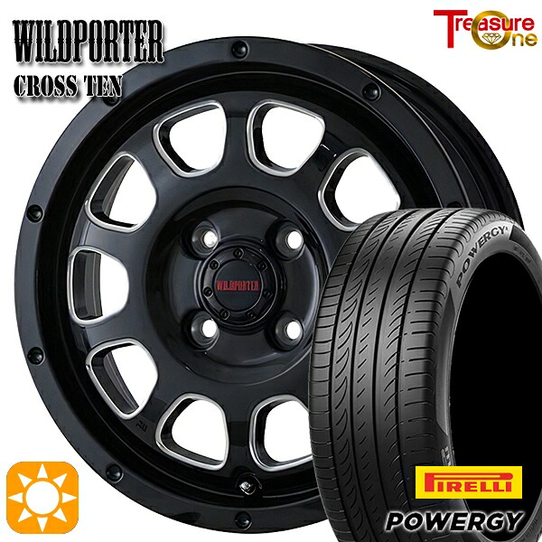 マツダ2 ノート 205/45R17 88W XL ピレリ パワジー トレジャーワン ワイルドポーター クロステン BK/SM 17インチ 6.5J 4H100 サマータイヤホイールセット|タイヤホイール激安王国