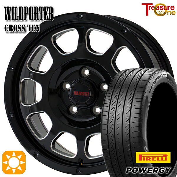 ヤリスクロス 205/65R16 95H ピレリ パワジー トレジャーワン ワイルドポーター クロステン BK/SM 16インチ 7.0J 5H114.3 サマータイヤホイールセット