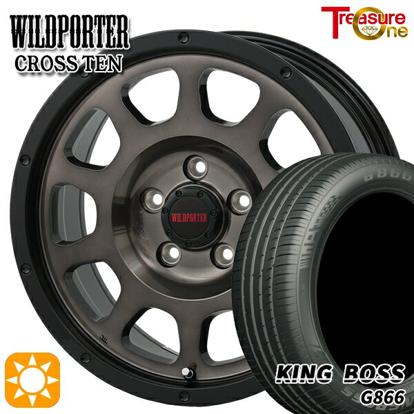 225/50R17 98W XL キングボス G866 トレジャーワン ワイルドポーター クロステン BP/BC 17インチ 7.5J 5H114.3 サマータイヤホイールセット 58,980円
