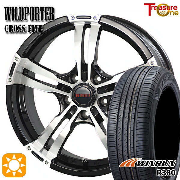 エクストレイル フォレスター 225/60R17 99V ウィンラン R380 トレジャーワン ワイルドポーター クロスファイブ BP 17インチ 7.5J 5H114.3 サマータイヤホイールセット