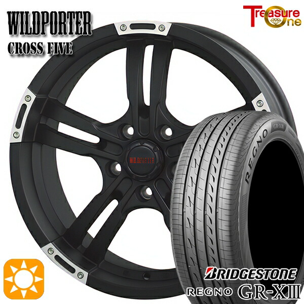 エスティマ ヤリスクロス 215/60R16 95V ブリヂストン レグノ GRX3 トレジャーワン ワイルドポーター クロスファイブ MBP 16インチ 7.0J 5H114.3 サマータイヤホイールセット