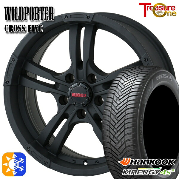 215/60R16 99V XL ハンコック KInERGy 4s 2 (H750) トレジャーワン ワイルドポーター クロスファイブ MBK 16インチ 7.0J 5H114.3 オールシーズンタイヤホイールセット