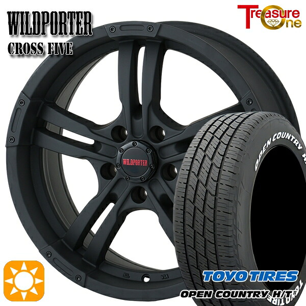 デリカD5 215/70R16 100H トーヨー オープンカントリー H/T2 WL トレジャーワン ワイルドポーター クロスファイブ マットブラック 16インチ 7.0J 5H114.3 サマータイヤホイールセット|タイヤホイール激安王国