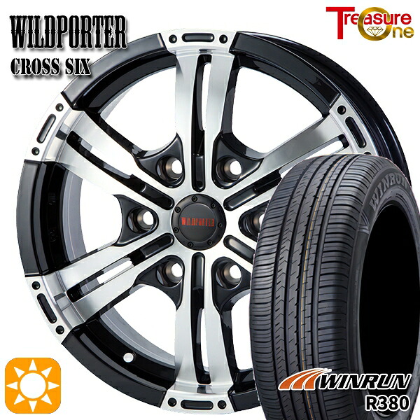 4/20ポイント10倍★NV350キャラバン 215/60R17 96V ウィンラン R380 トレジャーワン ワイルドポーター クロスシックス BP 17インチ 6.5J 6H139.7 +48 サマータイヤホイールセット