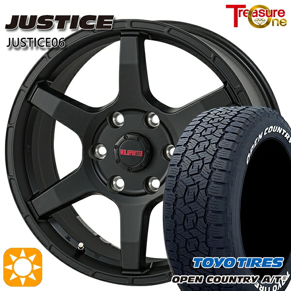 ランクル300 285/60R18 120H XL トーヨー オープンカントリーA/T3 ホワイトレター トレジャーワン ジャスティス06 MB 18インチ 8.0J 6H139.7 サマータイヤホイールセット｜タイヤホイール激安王国