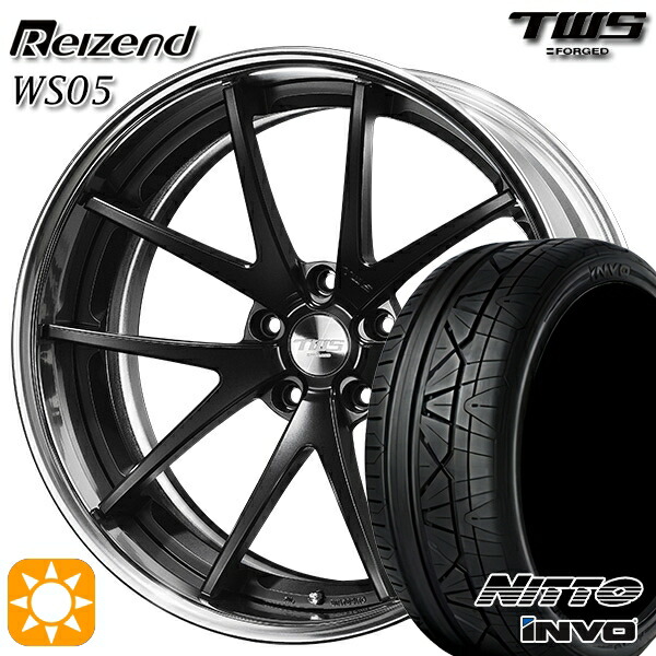 アウディ RS4/TT 255/35R19 96Y XL ニットー インヴォ INVO TWS Reizend WS05 フラットブラック 19インチ 8.0J 5H112 サマータイヤホイールセット｜タイヤホイール激安王国