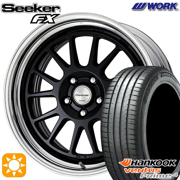 215/45R17 91W XL ハンコック ベンタスプライム4 K135 WORK シーカー FX マットブラック 17インチ 7.0J 5H114.3 サマータイヤホイールセット
