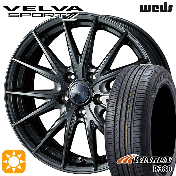 マツダ6 エクストレイル 225/60R18 104V XL ウィンラン R380 Weds ヴェルバスポルト2 ディープメタルII 18インチ 8.0J 5H114.3 サマータイヤホイールセット|タイヤホイール激安王国