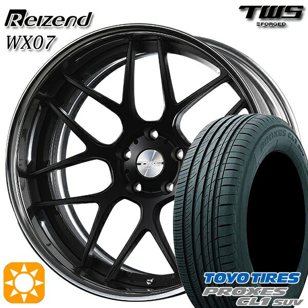 4/10ﾎﾟｲﾝﾄ10倍★BMW X1 F48 225/45R19 96W トーヨー プロクセス CL1 SUV TWS Reizend WX07 フラットブラック 19インチ 8.0J 5H112 サマータイヤホイールセット