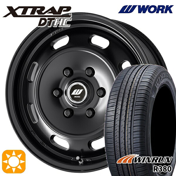 200系ハイエース 215/60R17 96V ウィンラン R380 WORK エクストラップ DTHC MBL 17インチ 6.5J 6H139.7 サマータイヤホイールセット｜タイヤホイール激安王国