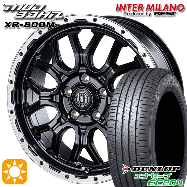 エクストレイル アテンザ 225/55R17 101W XL ダンロップ エナセーブ EC204 インターミラノ マッドバーン XR-800M MBK/RP 17インチ 7.0J 5H114.3 サマータイヤホイールセット