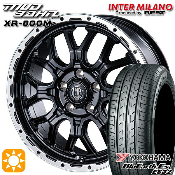 215/55R17 94V ヨコハマ ブルーアース ES32 インターミラノ マッドバーン XR-800M MBK/RP 17インチ 7.0J 5H114.3 サマータイヤホイールセット 85,635円